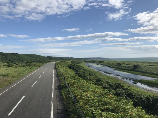 稚内市西海岸　オロロンライン（道道106号線）